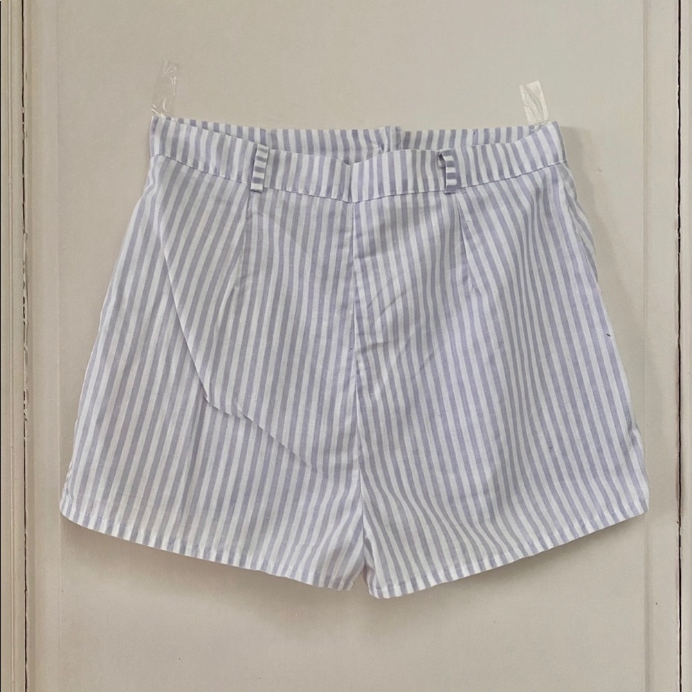 Striped vintage cotton shorts